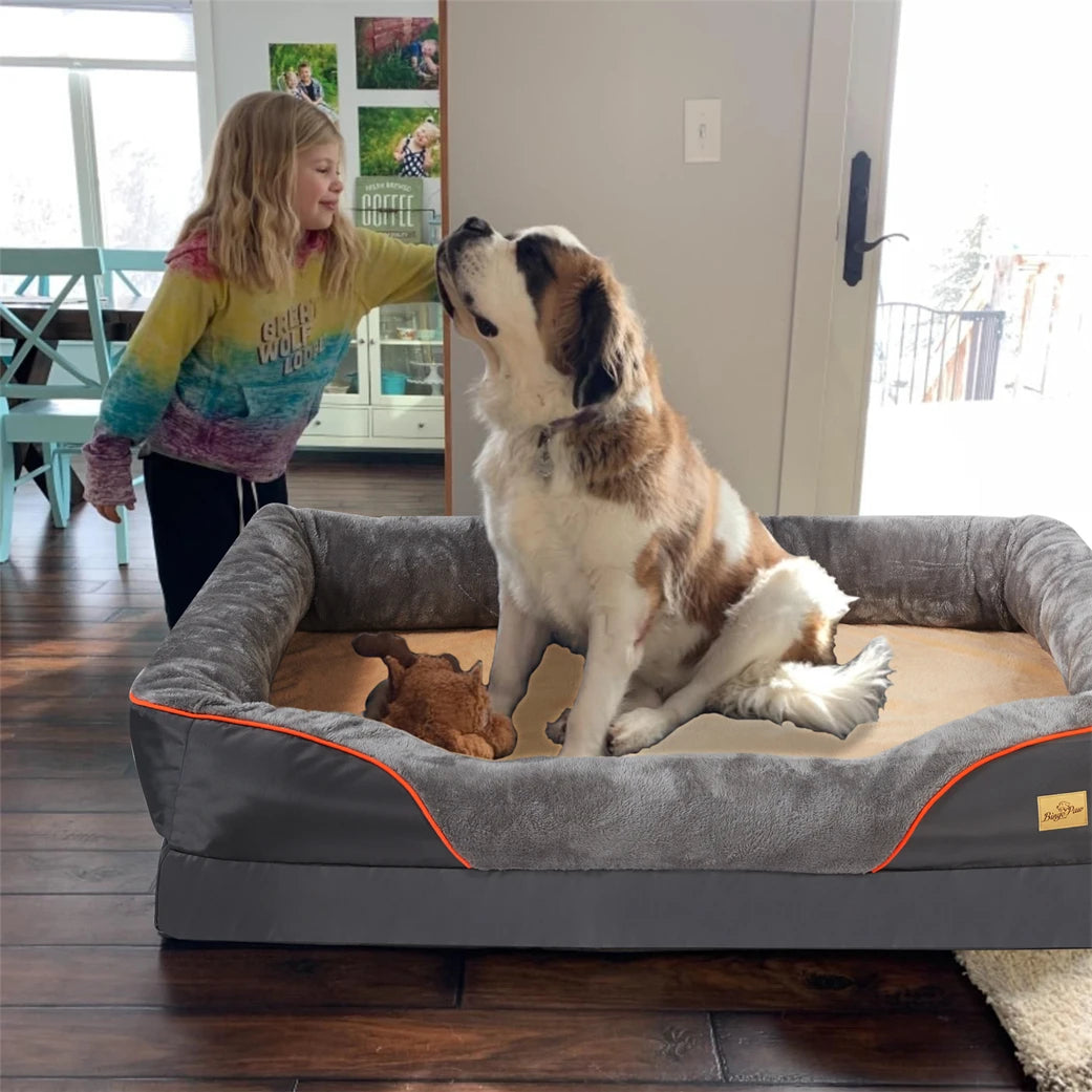 BORWART CN Orthopedic Memory Foam Dog Bed Sofa Couch