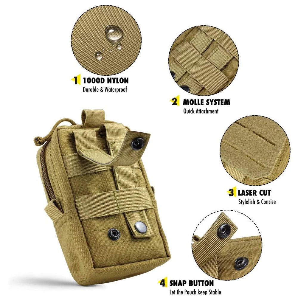 PETRAVEL Dog Tactical Molle Pouches Set For Harness Training