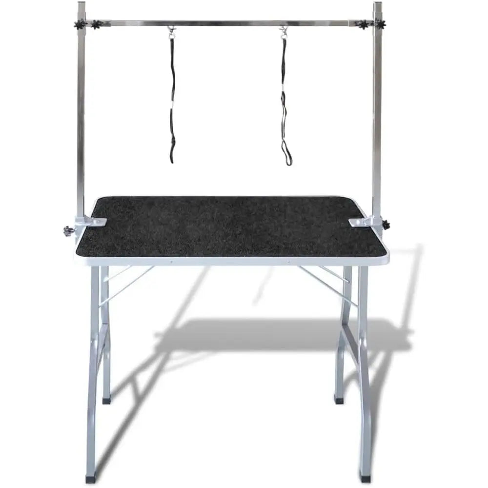VidaXL Collapsible Pet Grooming Table With Adjustable Arm Nooses