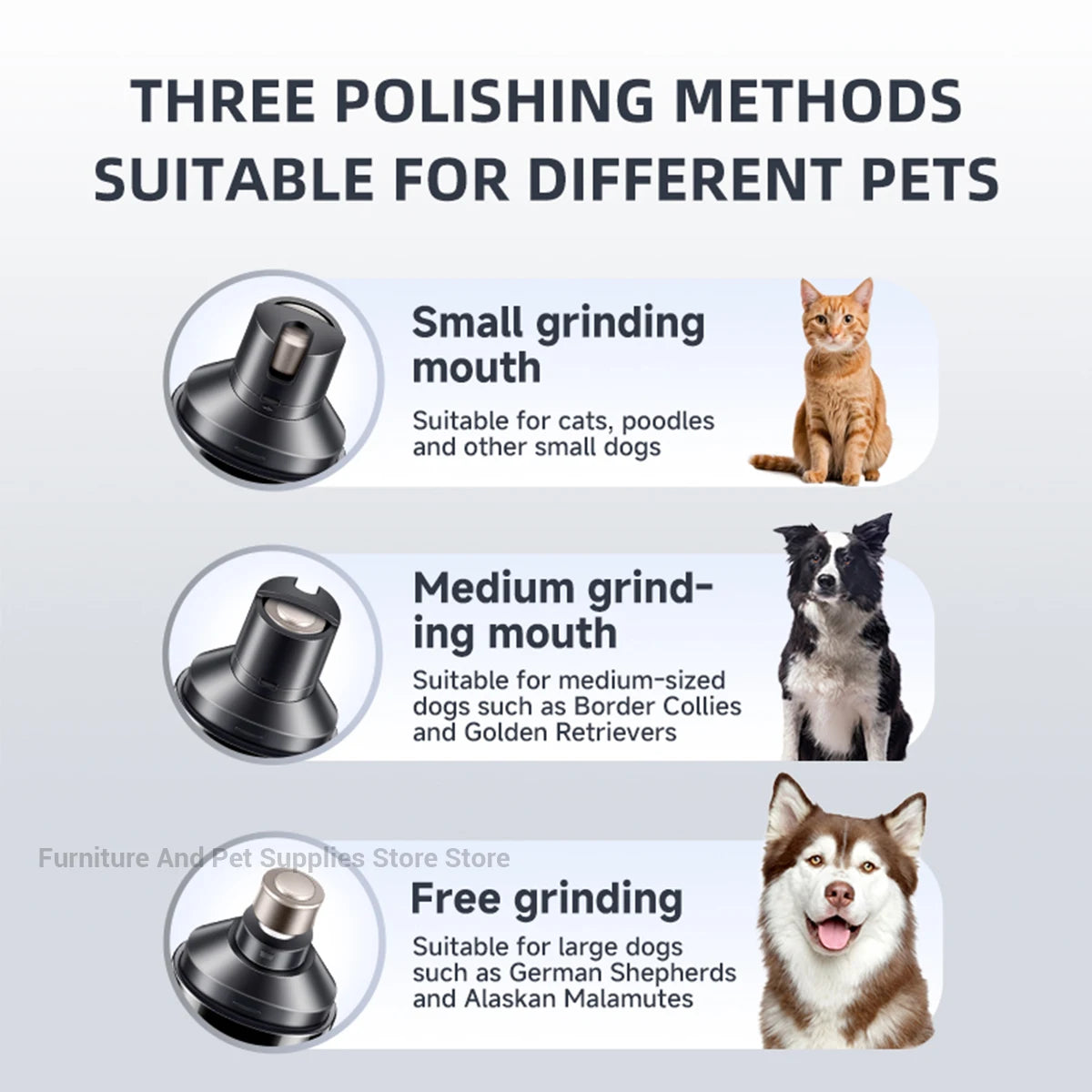 Pet Nail Grinder For Dogs And Cats USB Rechargeable Painless