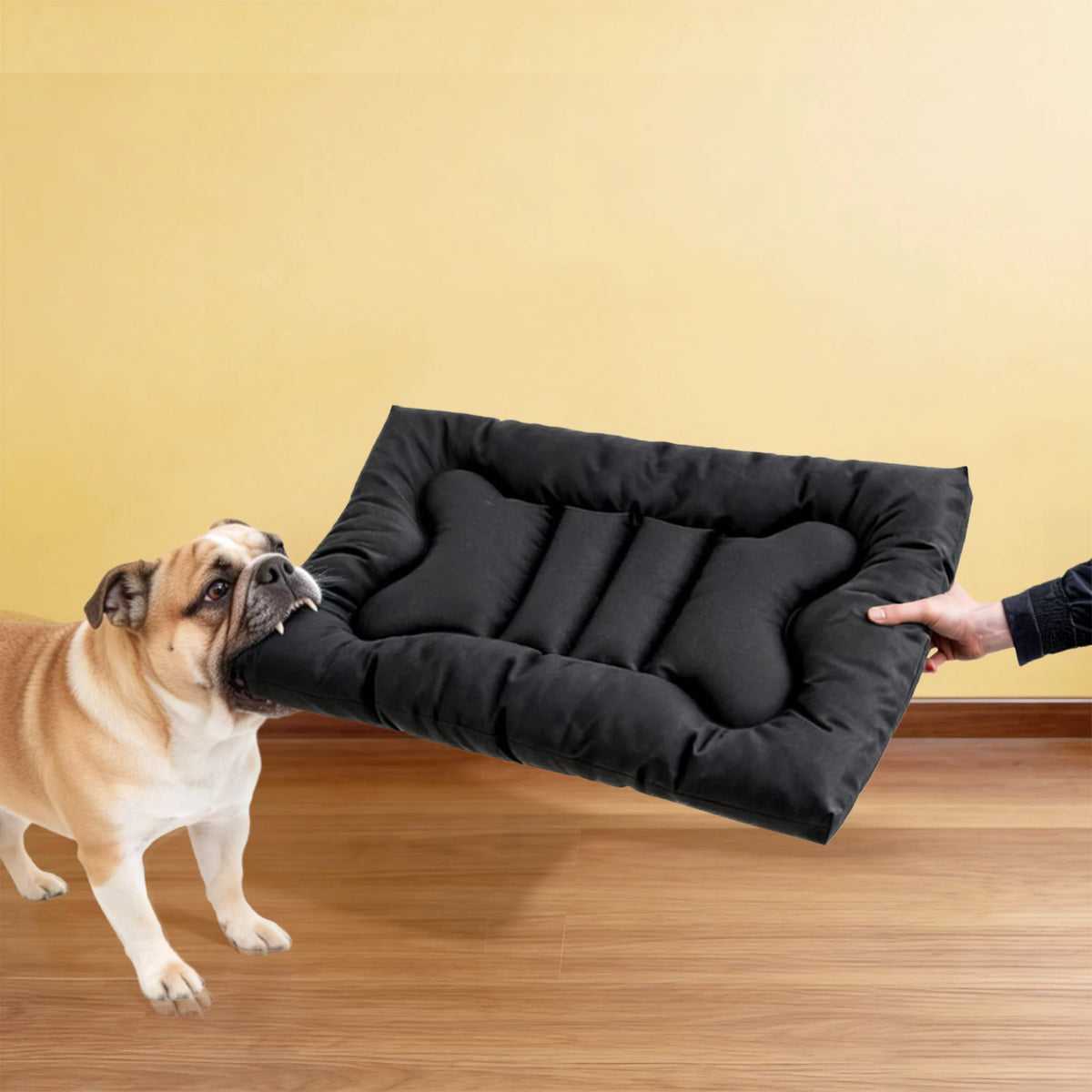 Heavy Duty Chew Proof Dog Bed Featuring Waterproof Washable Construction