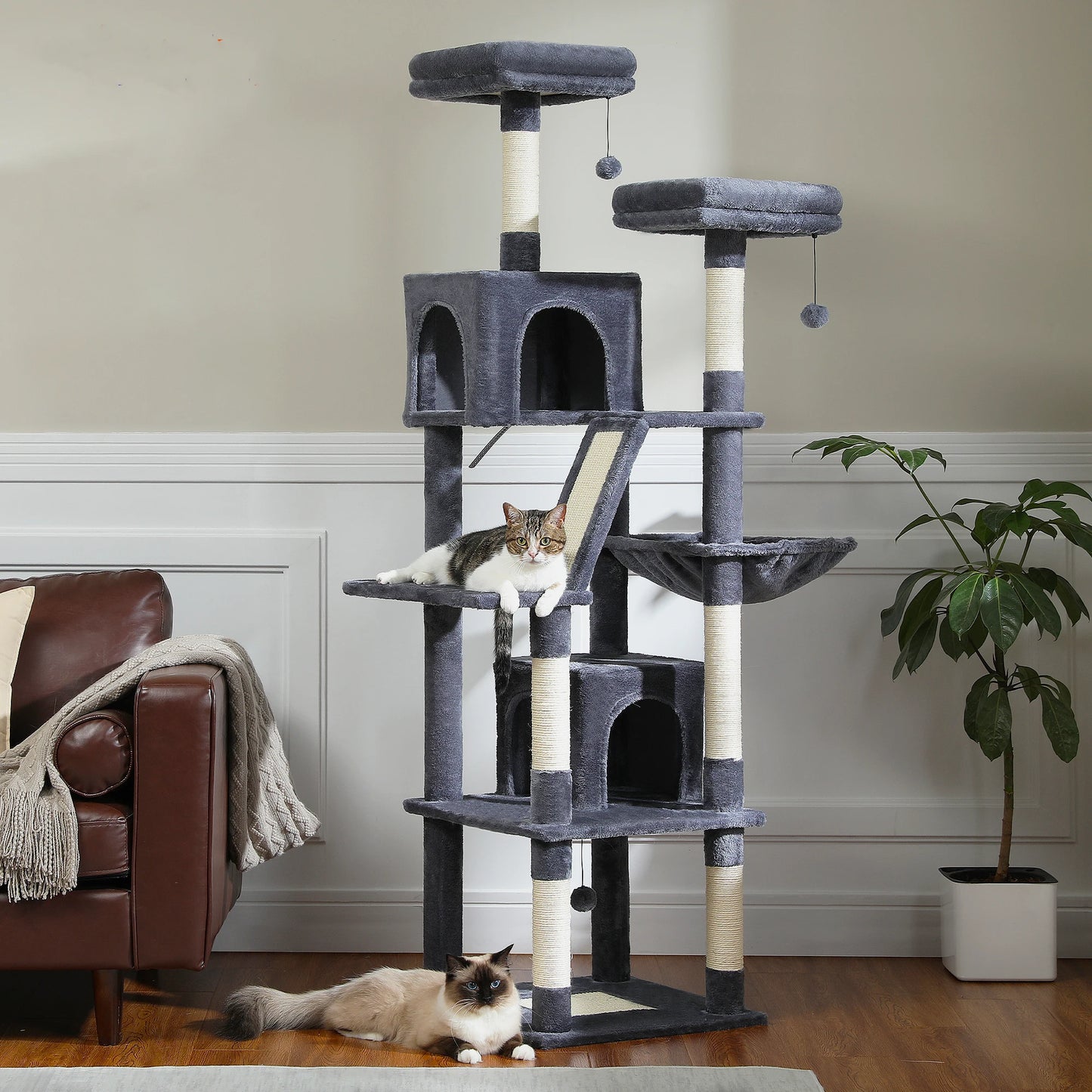 PAWZ Road Multi Level Cat Tree Tower For Indoor Cats