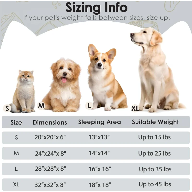 NONECN Calming Donut Bed for Cats and Dogs Washable