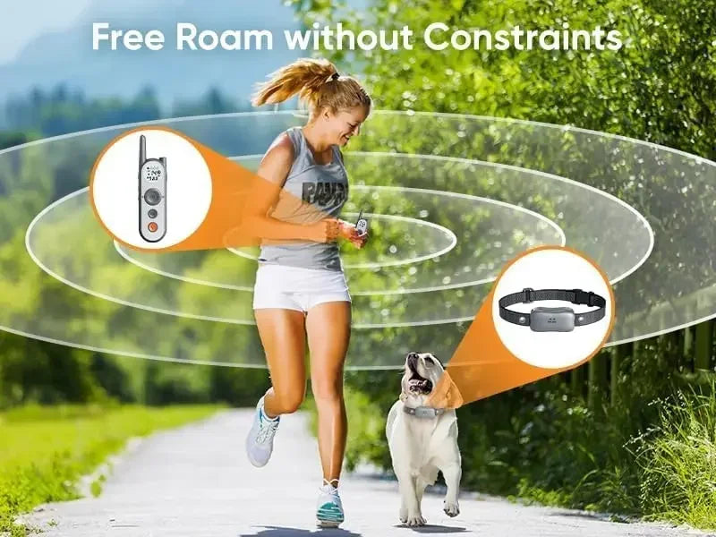 Wireless Dog Fence System With IPX7 Waterproof Remote Collar