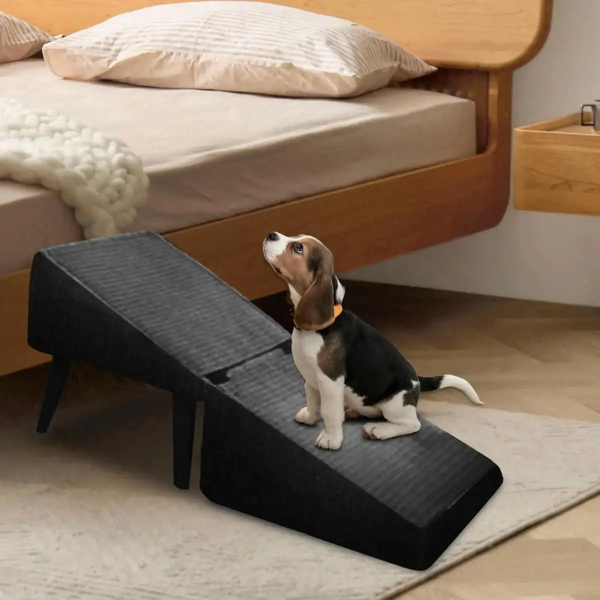 Foldable 2-In-1 Dog Ramp Stairs Non Slip for Small Pets