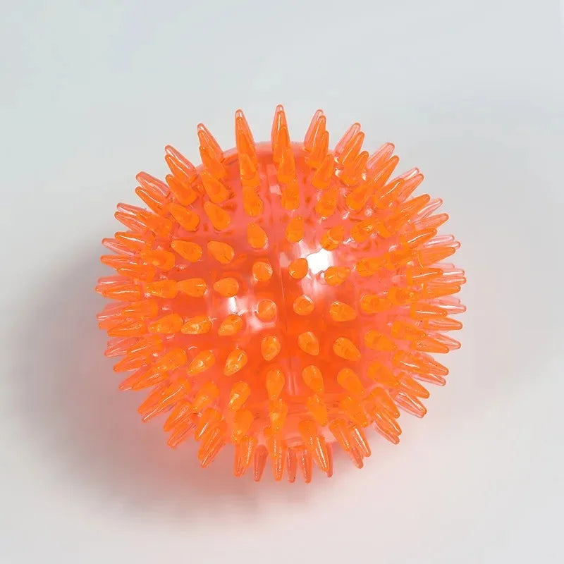 Rubber Squeaky Dog Toy Ball For Teeth Cleaning And Training
