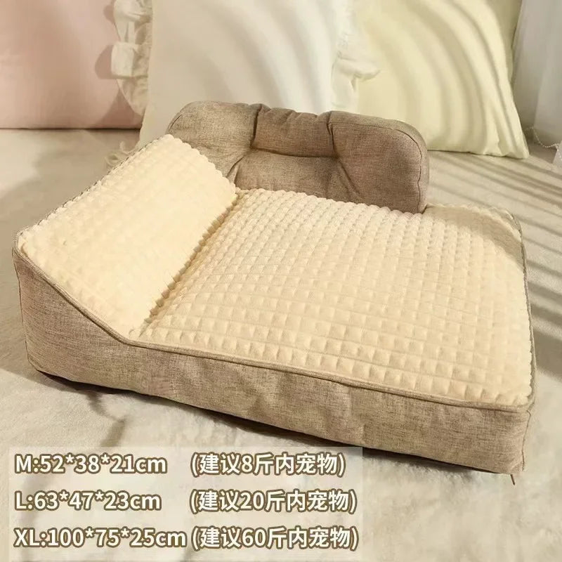 Dog Heated Sofa Bed For Autumn And Winter Comfort Pets