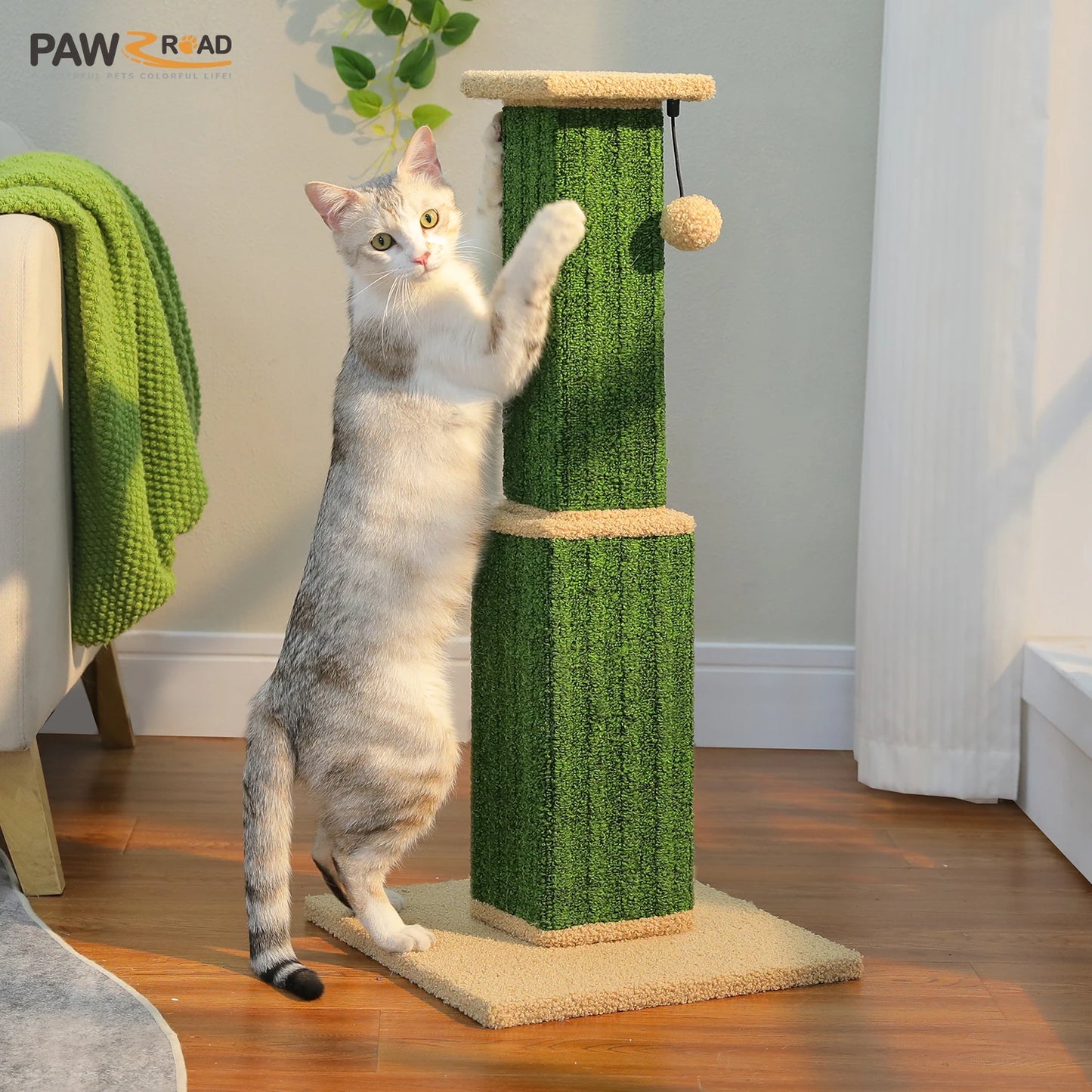 PAWZ Road Cat Scratching Post For Indoor Cats Sisal Ball