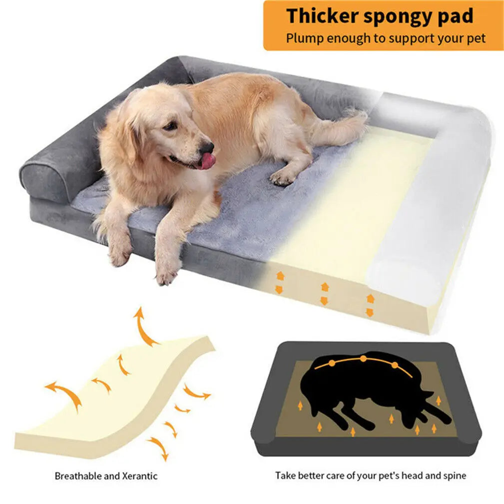 BINGOPAW Orthopedic Dog Bed Cushion With Removable Cover