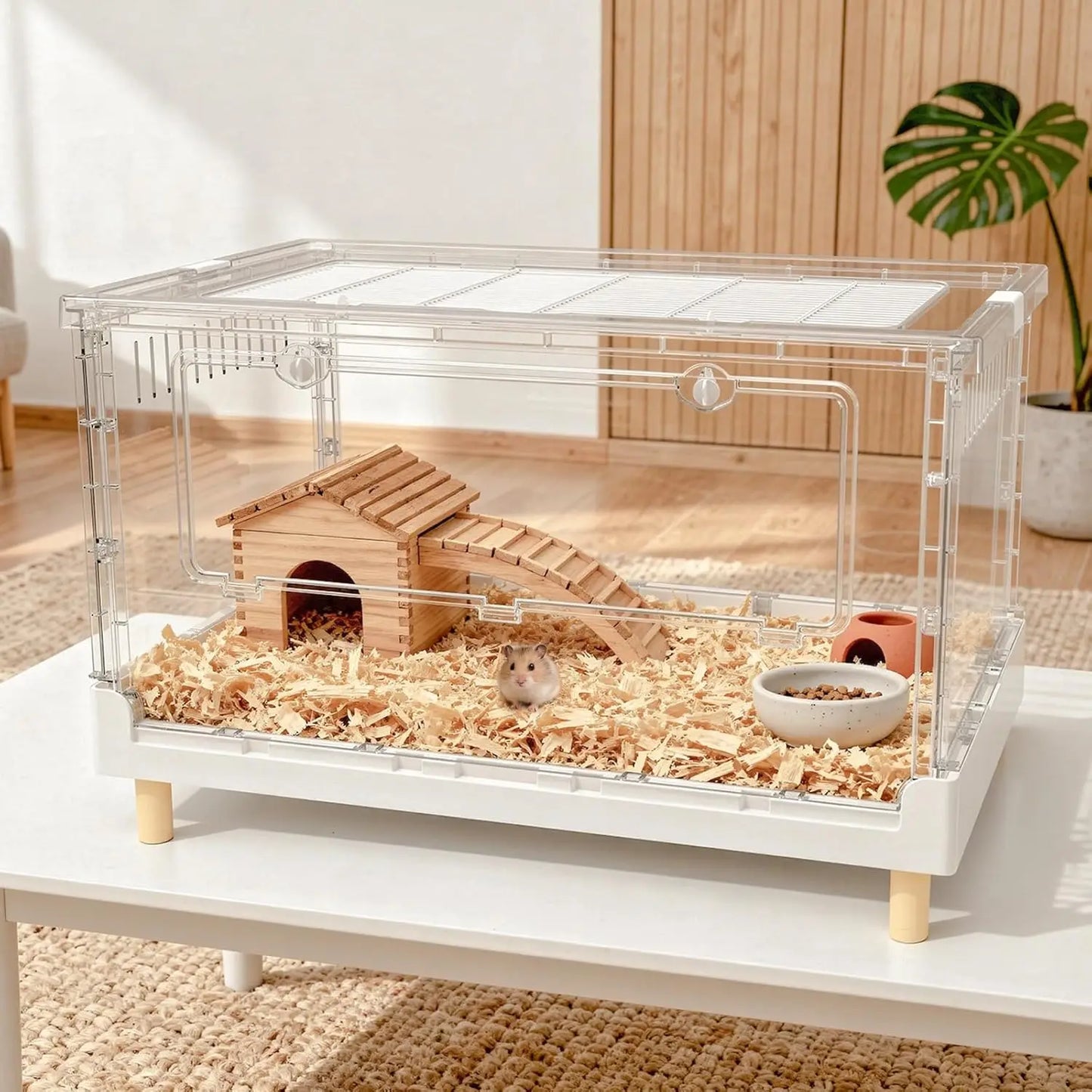 Transparent Acrylic Hamster Cage For Small Animals