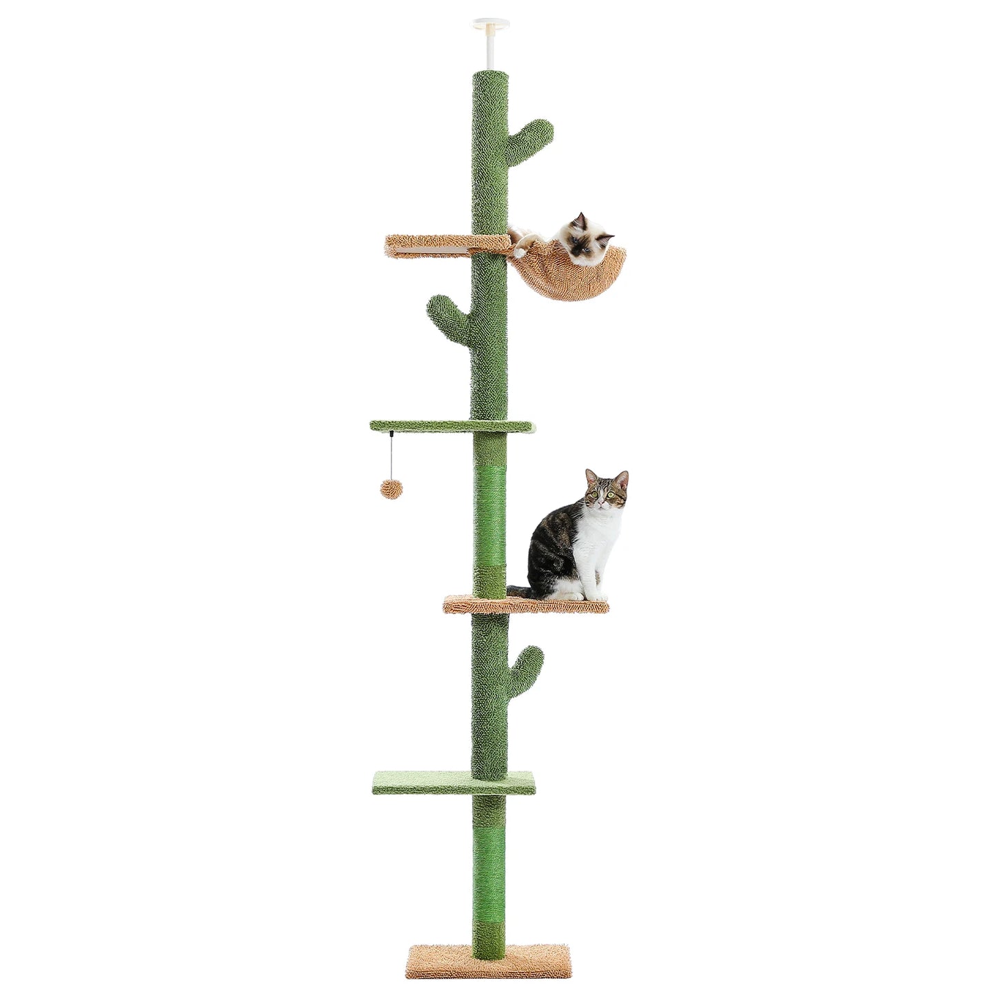 PAWZ Road 5 Tier Floor To Ceiling Cat Tree With Scratching Post
