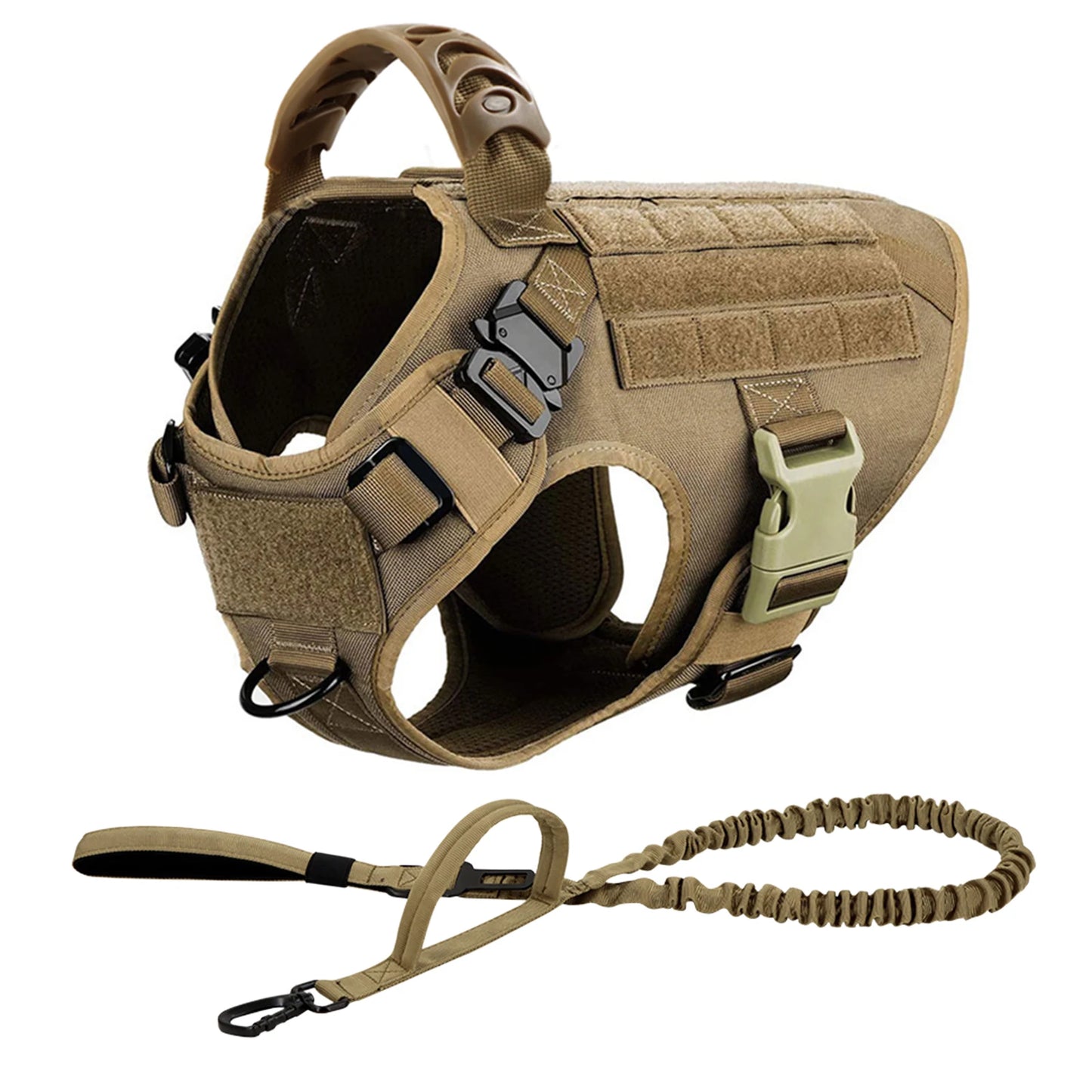 Dog Harness And Leash Set With Padded Quick Release Buckle