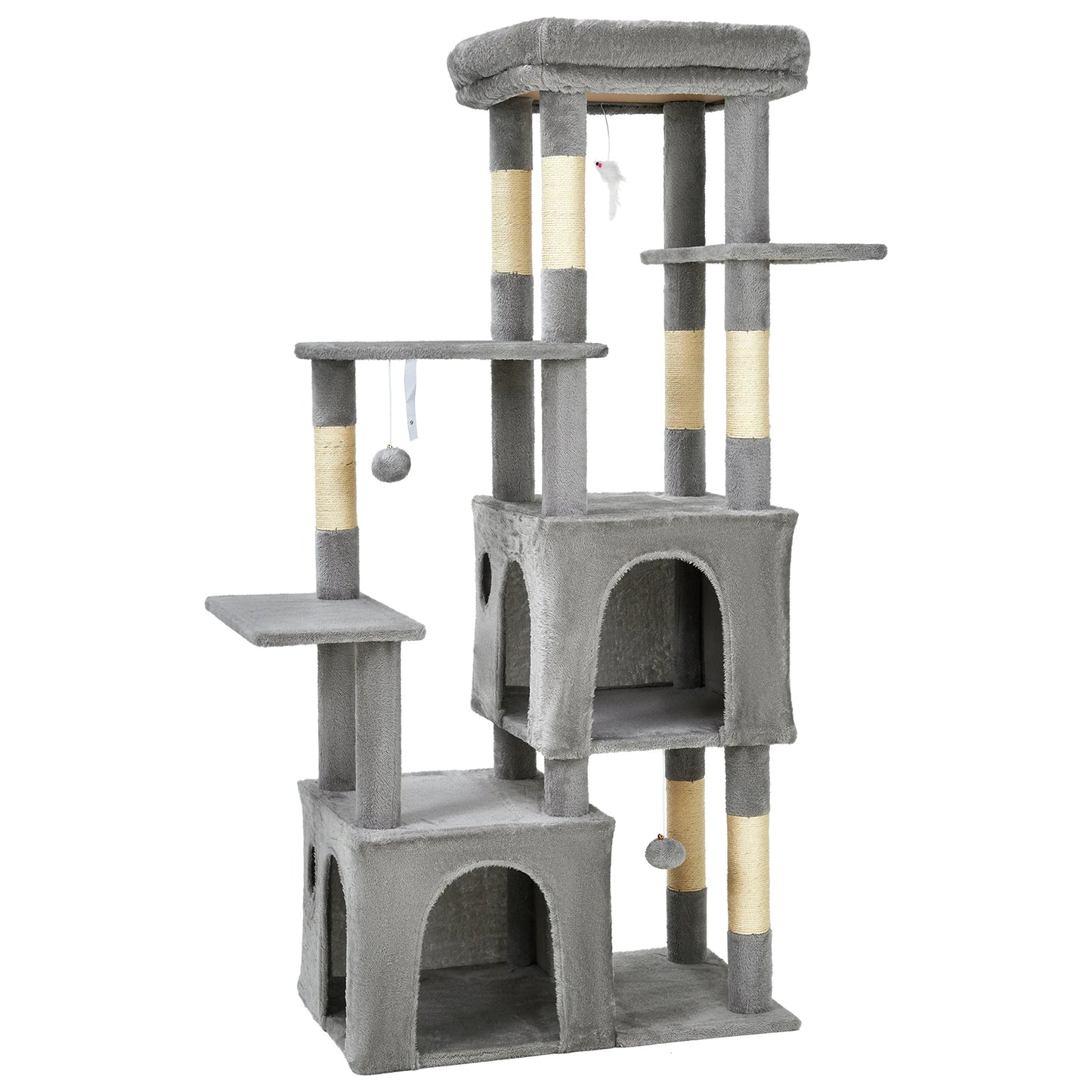 HiMISS Multi-Level Cat Tree Tower For Indoor Maine Coons