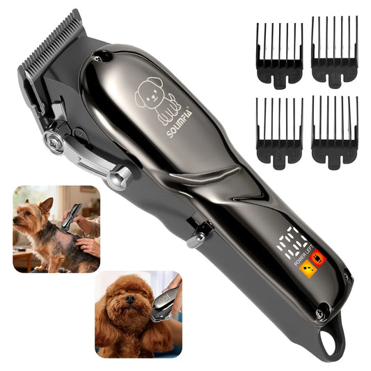 Solimpia Electric Pet Hair Clipper With LCD Display for Grooming