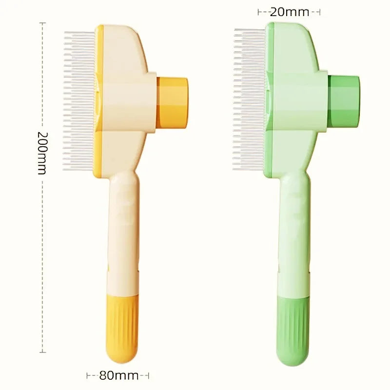 Self Cleaning Dog Grooming Comb One Button Pet Hair Remover