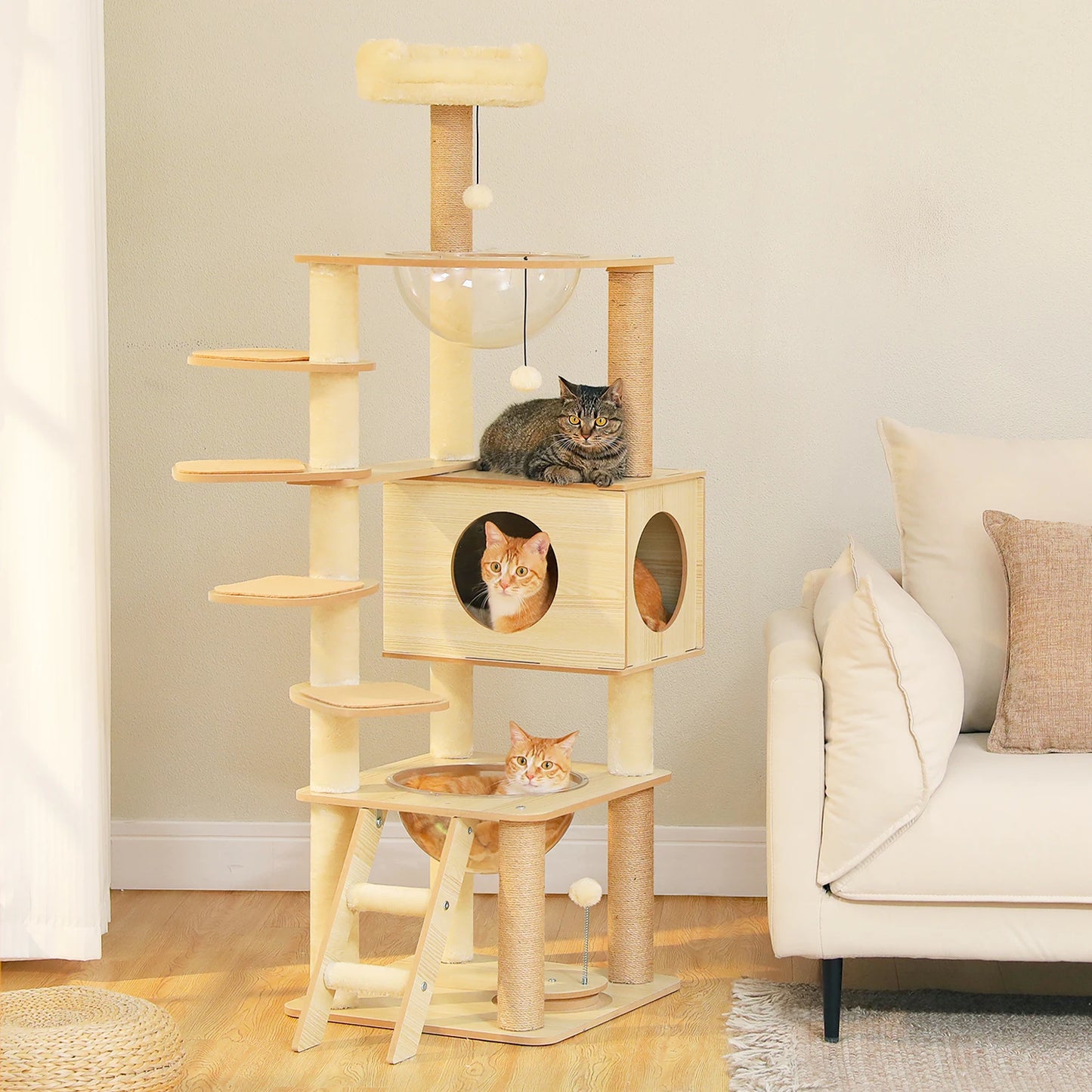 PAWZ Ro Multi-Level Cat Tree Scratching Posts Indoor Tower