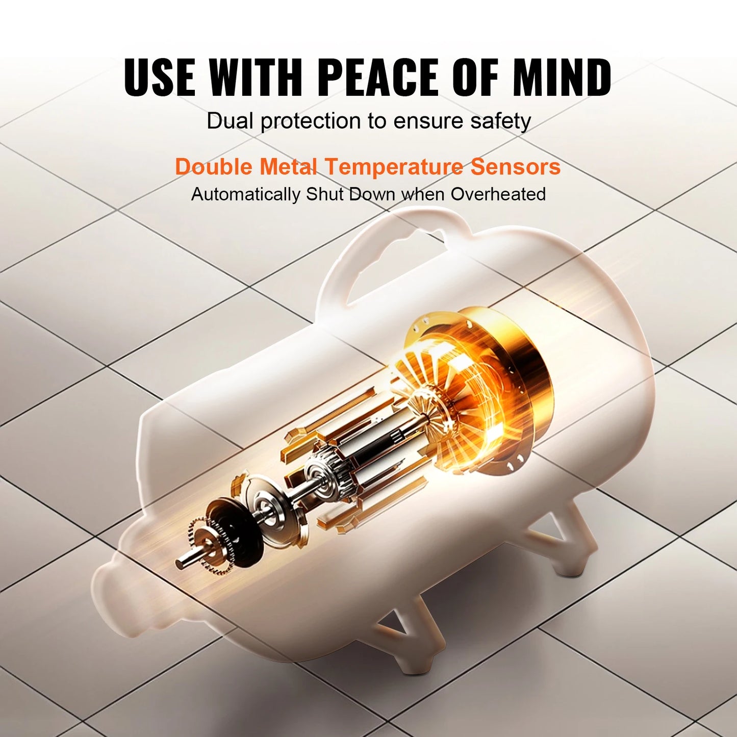 SucceBuy Dog Blow Dryer With Adjustable Speed Temperature Control