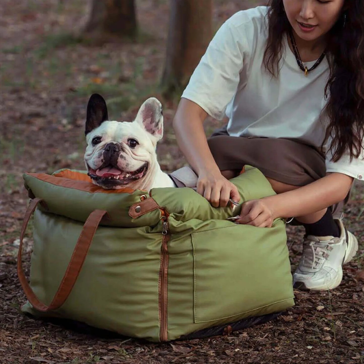YOSOO Portable Car Pet Bed With Harness For Dogs Cats